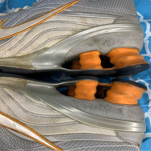 Nike Women’s size 9 Shox Vivify running training shoes silver grey total orange - Picture 8 of 11